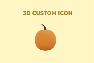 create custom 3d icon