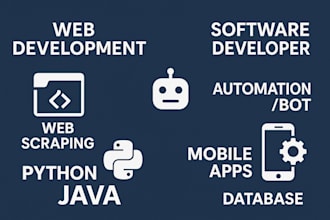 script java python bot c sql database coding programming project developer coder