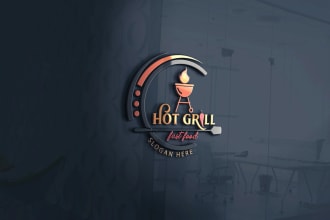 do eye catchy BBQ, food, catering, restaurant logo