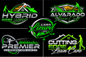 create an awesome lawn care logo just in 16 hours