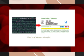 design clickable html email signature gmail, iphone, outlook