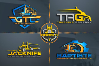 do fantastic logistics logo design with unlimited revision