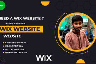 create attractive wix website, redesign or online store
