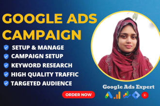 setup and optimize your google ads PPC campaign for rank your website