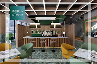 design and render cafes, restaurants and retail interiors