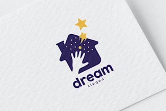 create beautiful wonderful clean house logo design in 14 hours