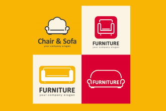 design creative furniture logo in very short time