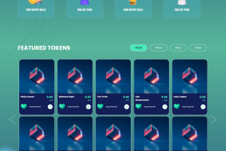 develop react web app blockchain, nft landing page