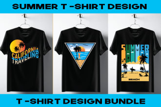 do creative summer t shirt design