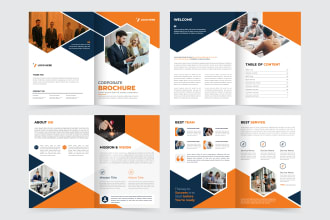 design company profile business proposal booklet annual report and trifold broch