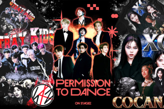 design a vintage 90s bootleg kpop