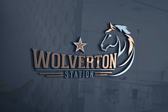 make custom professional modern 3 mockup logo design