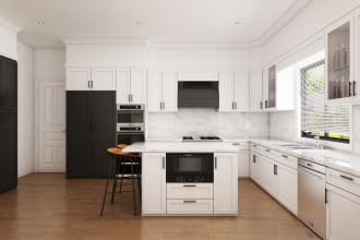 render your kitchen in 3ds max