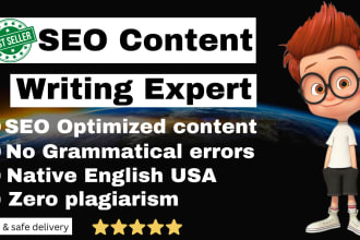 do SEO article and content writing