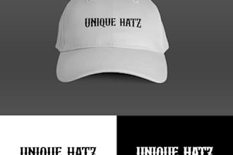 design a clever online hat store logo within 24 hours