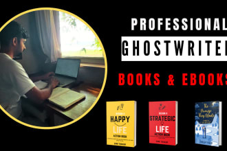 be your ghostwriter, writer for romance or fiction kindle ebook or book