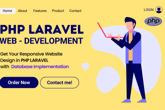 design responsive php laravel website or fix website issues