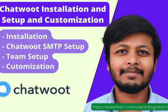 install chatwoot on your server and setup properly