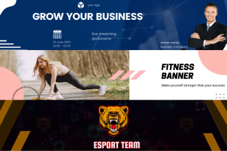 do custom banner and header for youtube facebook twitter twitch gaming