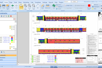 do cost estimation and material takeoff for painting and flooring construction