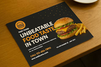 design company profile, brochure, and flyer, bifold, trifold