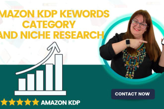 do amazon KDP keyword research, including category and niche for yours kdp books