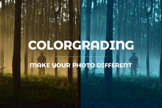 do color grading and color correction to your images