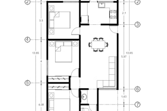 create detailed architectural plans in 2d