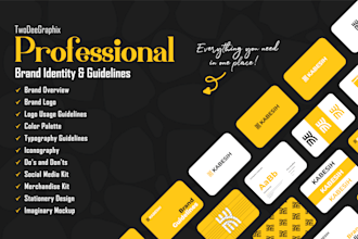 design brand style guide book kit, visual corporate identity branding guidelines