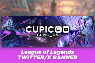 create a custom league of legends x or twitter banner