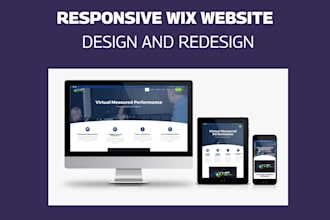 redesign or design a responsive wix website