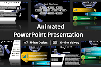 design pitch deck animated powerpoint presentation