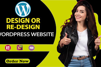 design, redesign, clone, revamp, develop wordpress website using elementor pro