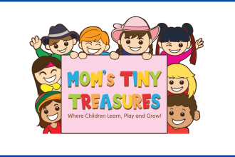 be make childcare, daycare, kids and education creative logo
