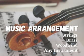 arrange popular song for your string,brass or any instrument