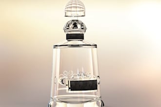 perfume and vodka brands bottle design and rendering