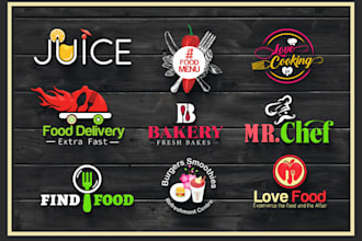 design food and restaurant logo