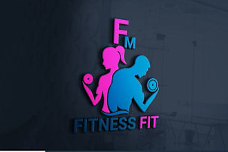 design 2 killer gym, fitness, health and sports logo