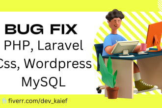 fix bug of  php, laravel, mysql, css, html , wordpress