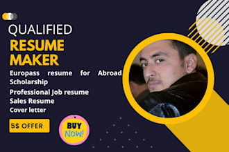 work as qualified resume maker for your professional resume