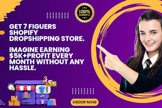 generate passive income shopify dropshipping store, shopify website