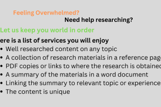 write quality research content