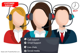 provide call center and live chat customer support services
