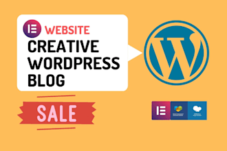 create responsive creative wordpress website design or blog