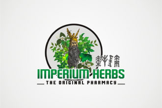 design creative modern herbal supplements logo in 24 hrs
