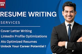 write professional resume and linkedin