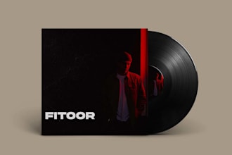 design a creative album cover art or music album cover art
