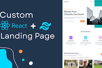 build responsive react website frontend with tailwind