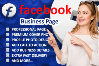 set up impressive professional facebook business page, fan page