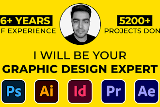 be your graphic design, photoshop and video editing expert